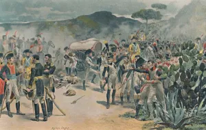 Napoleonic Wars Spain Prints: The Capitulation of Baylen, 1808, (1896)