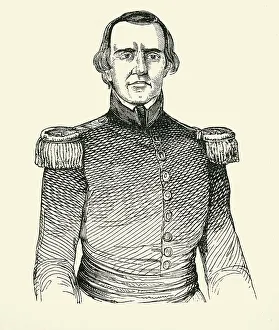 Black And White Military Uniform Prints: Captain McCulloch, 1849. Creator: Unknown