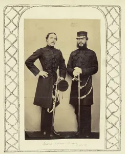 Black And White Military Portraits Prints: Captain Williams and Captain Bulkeley