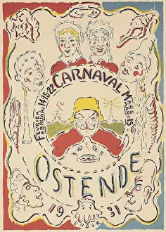James Ensor Art Prints: Carnaval Oostende, 1931. Creator: Ensor, James (1860-1949)