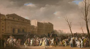 Carnival scene , 1832. Creator: Boilly, Louis-Leopold (1761-1845)