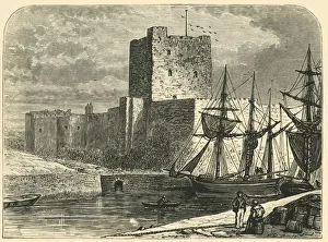 Northern Ireland Heritage Sites Prints: Carrickfergus Castle, 1898. Creator: Unknown
