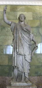 Roman Caryatid Print: A Female Figure as Column