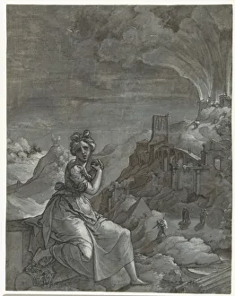 Cassandra predicts the downfall of Troy, 1550-1555 Print