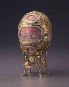 Catherine the Great Easter Egg, 1914. Artist: Wigstrom, Henrik Immanuel, (Faberge manufacture) (active Early 20th cen.) Catherine the Great Easter Egg, 1914. Artist: Wigstrom, Henrik Immanuel, (Faberge manufacture) (active Early 20th cen.)