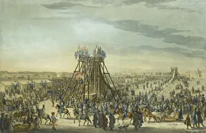 Catherine the Great Visiting the Ice Mountain in Saint Petersburg, 1788. Artist: Paterssen, Benjamin (1748-1815) Catherine the Great Visiting the Ice Mountain in Saint Petersburg, 1788. Artist: Paterssen, Benjamin (1748-1815)