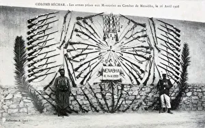 Catured arms from the battle of Menabha, Colomb-Bechar, Algeria, c1910 Catured arms from the battle of Menabha, Colomb-Bechar, Algeria, c1910
