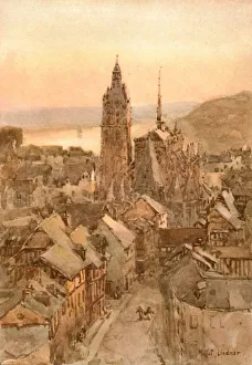 River Seine France Prints: Caudebec en Caux, 1901, (c1902). Creator: Unknown