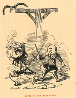 Cavalier and Roundhead, 1897. Creator: John Leech Cavalier and Roundhead, 1897. Creator: John Leech