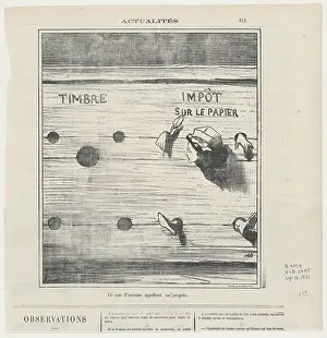 Honore Daumier Caricature Prints: Ce que d'aucuns appellent un progres