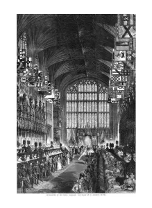 Celebration of the Royal Marriage - The Choir of St. Georges Chapel. 10 March 1863 Celebration of the Royal Marriage - The Choir of St. Georges Chapel. 10 March 1863