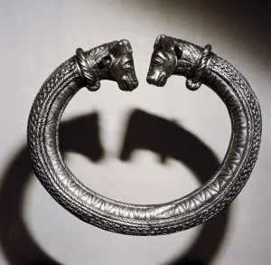 Celtic silver torc, Stuttgart, Germany, 2nd century BC Celtic silver torc, Stuttgart, Germany, 2nd century BC