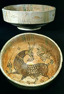 Kairouan Collection: Ceramic Bowls, Kairouan, Tunisia, 10th Century