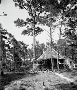 Black And White Building Exterior Prints: Chaco Chulee, a summer cottage