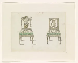 18th Century Furniture Print, c.1780-c.1785