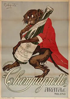 Prints of Champagnette, c1930. Private Collection Poster Prints: Print of a Young Girl, Champagnette