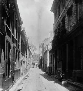 Historic Building Exterior Photography Prints: Champlain St. Quebec, between 1890 and 1901. Creator: Unknown