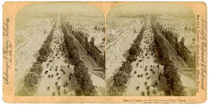 Images Dated 17th November 2007: The Champs Elysees, Paris, France, 1894. Artist: Underwood & Underwood
