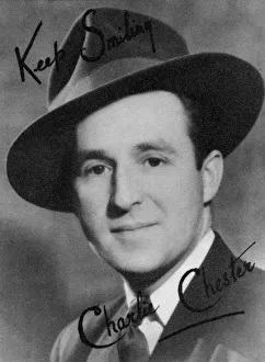 Charlie Chester, British stand-up comedian and TV and radio presenter, 20th century. Artist: Montagu Watson Charlie Chester, British stand-up comedian and TV and radio presenter, 20th century. Artist: Montagu Watson