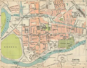 Chester, c20th Century. Artist: John Bartholomew Chester, c20th Century. Artist: John Bartholomew