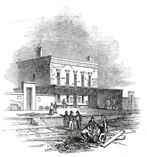 Victorian Era Train Station Prints: Chesterford Station, 1845. Creator: Unknown
