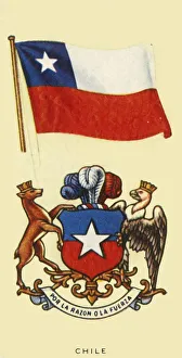 Chilean Flag Prints: Chile, c1935. Creator: Unknown