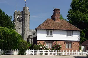 Church Prints: Chilham, Kent - Vintage Print