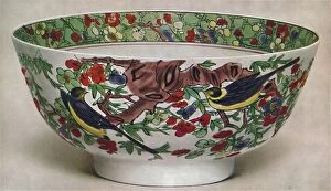 Kang Collection: Chinese Porcelain Bowl. Famille Verte. Period of K Ang Hsi, 1662-1722, (1928)