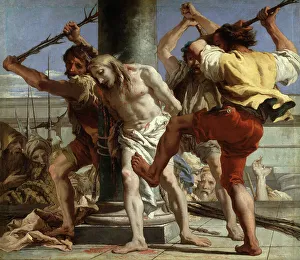 Christ at the Column, 1772. Artist: Tiepolo, Giandomenico (1727-1804) Christ at the Column, 1772. Artist: Tiepolo, Giandomenico (1727-1804)