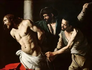 Calvary Scene Painting Prints: Christ at the Column, ca 1607