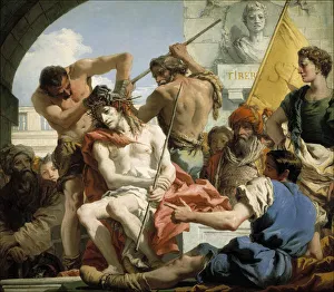 Christ Crowned with Thorns, 1772. Artist: Tiepolo, Giandomenico (1727-1804) Christ Crowned with Thorns, 1772. Artist: Tiepolo, Giandomenico (1727-1804)