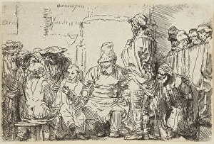 Rembrandt Van Rijn Artworks Prints: Christ Disputing with the Doctors, 1654. Creator: Rembrandt Harmensz van Rijn