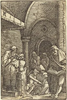 Christ Jesus Artwork Prints: Christ Disputing with the Doctors, c. 1513. Creator: Albrecht Altdorfer