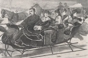 Christmas Belles (Harper's Weekly, Vol. XIII), January 2, 1869. Creator: Unknown Christmas Belles (Harper's Weekly, Vol. XIII), January 2, 1869. Creator: Unknown