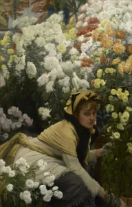 Fine Art Flowers Prints: Chrysanthemums, c. 1875