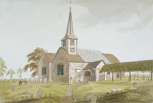 Religious Prints: Church of St Mary, Chigwell Print, 1799
