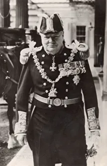 Churchill in Admiral's uniform, 1946. Creator: Unknown Churchill in Admiral's uniform, 1946. Creator: Unknown