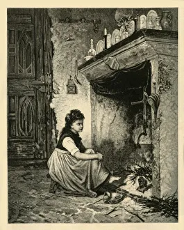 Heritage Images Print of Cinderella, 1883