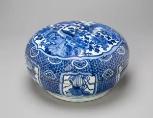 Ming Dynasty Circular Box Print, Wanli Period