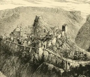 Citadel and Palace of the Ancient Kings of Bulgaria at Tirnova , 1890. Creator: Unknown Citadel and Palace of the Ancient Kings of Bulgaria at Tirnova , 1890. Creator: Unknown