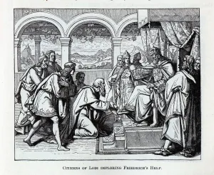 Citizens of Lodi Imploring Friedrich's Help, 1882 Print