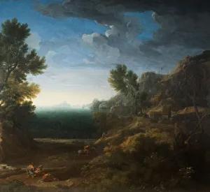 Classical Landscape, 1670 Print by Gaspard Dughet