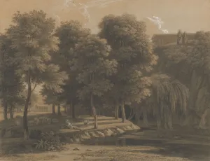Classical Landscape Paintings Prints: Classical Landscape with a Shepherd, 1803. Creator: Jean-Victor Bertin