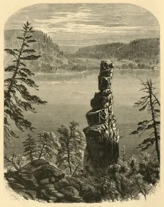 Cleopatras Needle, Devils Lake, Wisconsin Print, 1874