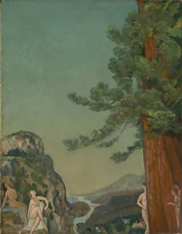 On the Cliffs Print, 1898