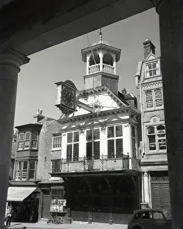 British Landmarks Prints: Clock tower, Guildford, Surrey, c1955. Creator: Arthur Charles Kirby Ware