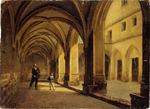 Neo Classical Architecture Prints: The Cloitre des Billettes round 1830, current 4th arrondissement. Creator: Unknown