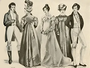 Clothing from 1812-1828, 1907, (1937). Creator: Cecil W Trout Clothing from 1812-1828, 1907, (1937). Creator: Cecil W Trout