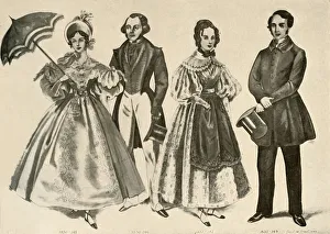 Clothing from 1824-1835, 1907, (1937). Creator: Cecil W Trout Clothing from 1824-1835, 1907, (1937). Creator: Cecil W Trout