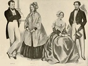 Clothing from 1836-1847, 1907, (1937). Creator: Cecil W Trout Clothing from 1836-1847, 1907, (1937). Creator: Cecil W Trout